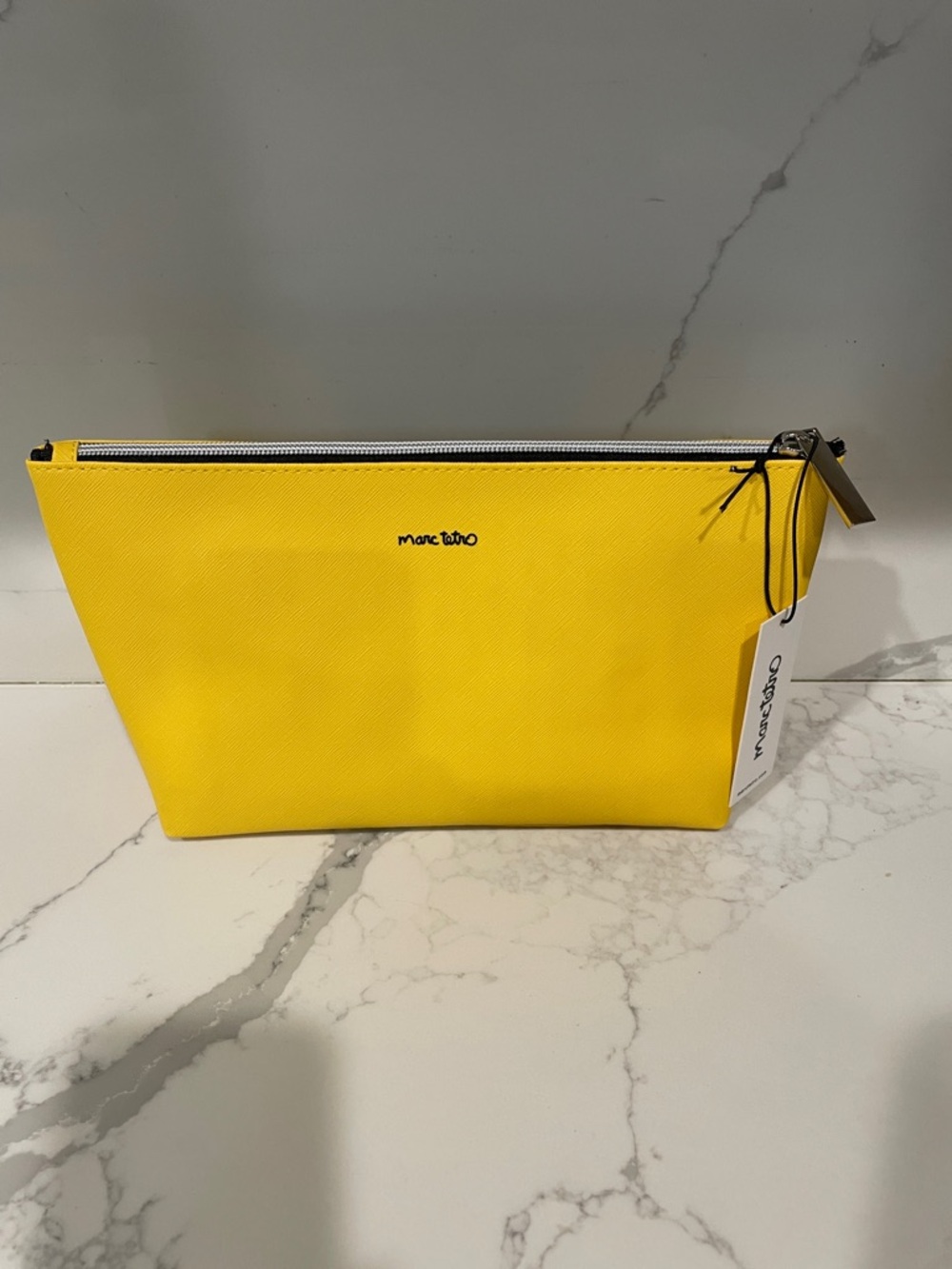 Marc Tetro Yellow 'My Boston' Cosmetic Pouch Set of 2 - Picture 3 of 12